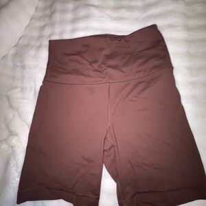 Women's High-Waisted Brown Shorts